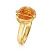 Ross-Simons Amber Pumpkin Ring in 18kt Gold Over Sterling - 3 of 4