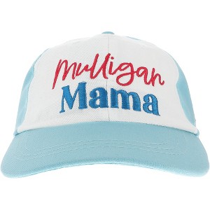 Pavilion Gift Company - Mulligan Mama - Light Teal with White Adjustable Hat - Hats - 1 of 4