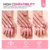 Saviland Women's 168PCS Press-On Nails Kit - Almond/Coffin/Square Shapes with French Tips, Adhesive Tabs & Glue for Home Salon. - 4 of 4