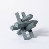 6" Decorative Soapstone Puzzle Figurine Gray - Threshold™ designed with Studio McGee - image 4 of 4