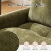 GDFStudio Edie 36.22" Metal Base Chenille Upholstered  Swivel Chair with Side Pockets - 4 of 4