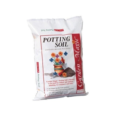Michigan Peat 5720 Garden Magic General Purpose Potting Soil Mix for Indoor Outdoor Planter Container Gardening, 20 Pound Bag