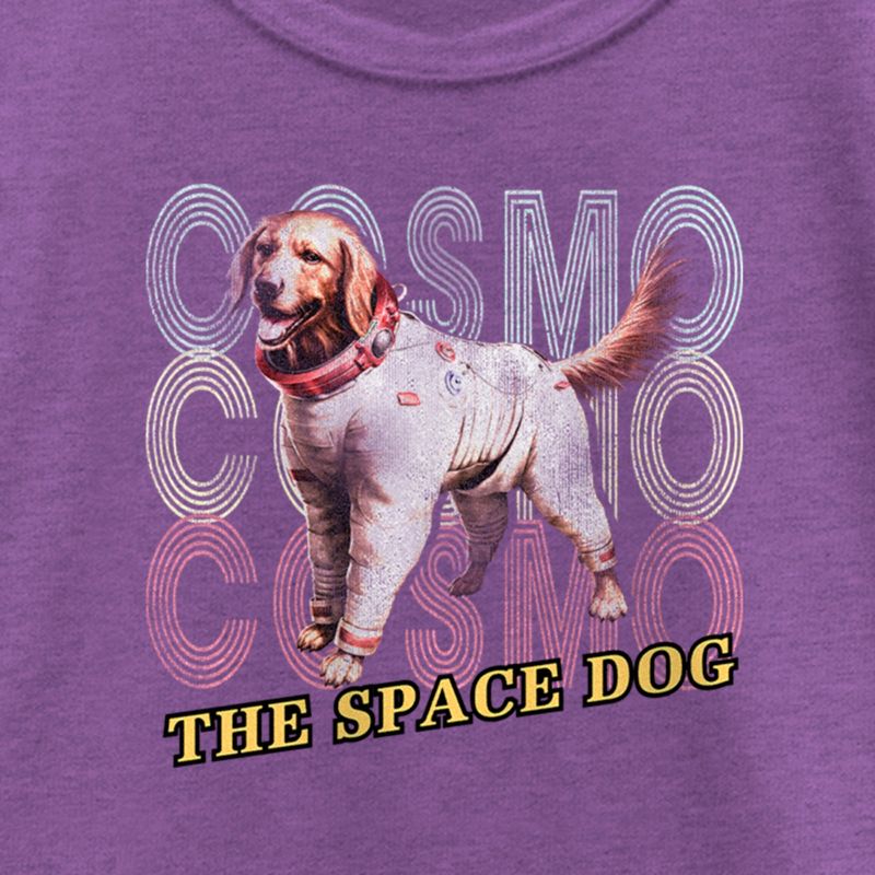 Girl's Guardians of the Galaxy Vol. 3 Cosmo the Space Dog T-Shirt, 2 of 5