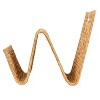 Storied Home Hand-Woven Water Hyacinth and Metal Magazine Storage Holder with Sturdy Handles, Natural - 4 of 4