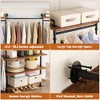 Aheaplus Garment Rack with Wood Shelves - 4 of 4