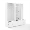 3pc Harper Entryway Pantry Closet & 2 Hall Trees Set White - Crosley ...