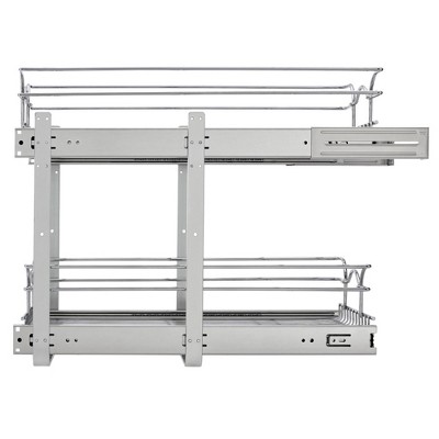 Rev-A-Shelf 2-Tier Kitchen Cabinet Pullout Shelf and Drawer Organizer Slide Out Pantry Storage Basket in Multiple Sizes, 15 x 22 In, 5WB2-1522CR-1 — фото 4