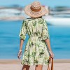 Women's Knot To Worry Tropical Cover-Up Mini Dress - Cupshe - 4 of 4