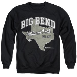 Men's Big Bend National Park State Line Crewneck Sweatshirt - 1 of 4