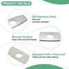 Unique Bargains 304 Stainless Steel Durable Rust Corrosion Resistant Faucet Escutcheons 1 Pc - 2 of 4