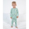 Lev Baby Boys' Bamboo Convertible Zipper Romper – Green Golf Print One-Piece Baby Boy Clothes (6–12M to 18–24M - 4 of 4