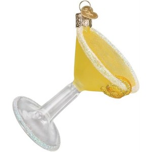 Old World Christmas Blown Glass Ornament for Christmas Tree, Lemon Drop Martini - 1 of 4