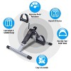 TRAKK Mini Exercise Bike, Under Desk Bike Pedal Exerciser Portable Foot Cycle Arm & Leg Peddler Machine with LCD Screen - 3 of 4