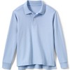Lands' End School Uniform Kids Long Sleeve Interlock Polo Shirt - 2 of 4