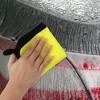 Unique Bargains Extra Large 500 Gsm Microfibre Car Drying Towel 9.84x9.84  Gray Yellow 4 Pcs : Target