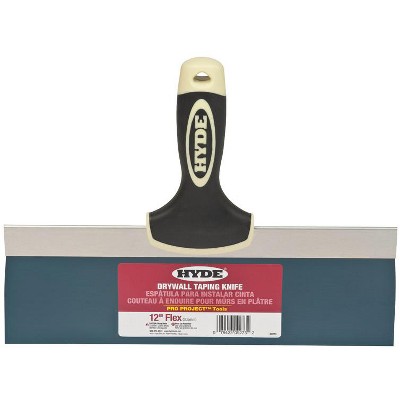Hyde Pro Project Blue Steel Taping Knife 12 in. W X 9.3 in. L