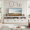 TV Stand for 75 Inch TV, Mid-Century Modern Entertainment Center with Storage Drawer, Wood Media Console TV Cabinet for Living Room - 2 of 4