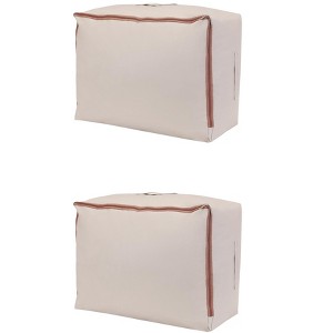 REGALWOVEN Foldable Storage Organizing Bedroom Storage Bags with Handle, Closet Organizers and Storage 2 Pcs - 1 of 4
