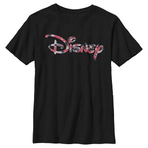 Boy's Disney Red Camo Logo T-Shirt - 1 of 4