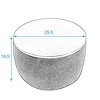 LOVMOR Round Storage Ottoman - 3 of 4