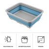 Leisure Sports 338 Ounce Capacity - Multipurpose Collapsible Portable Wash Basin - Blue - 3 of 4
