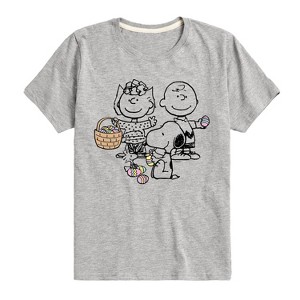 Boys' - Peanuts - Group Easter Short Sleeve Graphic T-Shirt - 1 of 4