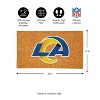 EvergreenNFLLos Angeles Rams Logo Natural Coir 28 x 16 Inches Indoor Outdoor Doormat - 3 of 4