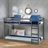 Twin Size Loft Bed with Rails and Ladder for Bedroom - 3 of 4