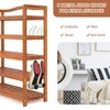 Costway 3-tier Wood Shoe Rack 27.5' Shoe Bench Freestanding Boots Organizer  Heavy-duty : Target