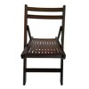 Sevobal Outdoor Portable Chairs 4 piece Slatted Wood Folding Chair Set for Kitchen Special Events Outdoor Backyard Garden, Brown, 15.6"*22.8"*31" - 2 of 4