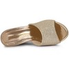 Allegra K Women's Glitter Platform Slip-on Wedge Heels Sandals - 4 of 4