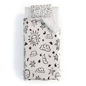 Deny Designs 2pc Twin/Twin XL Susanne Kasielke Scandinavian Cosmos Kids' Duvet and Sham Set - 1 of 4