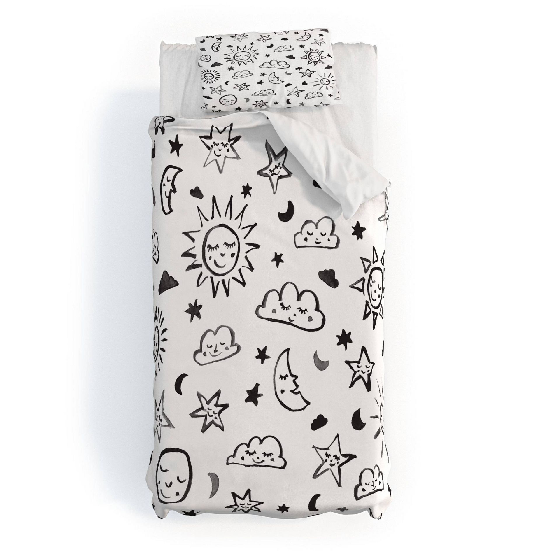 Deny Designs 2pc Twin/Twin XL Susanne Kasielke Scandinavian Cosmos Kids' Duvet and Sham Set