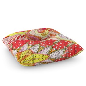 Rosie Brown Swirls Floor Pillow - Deny Desings - 1 of 4
