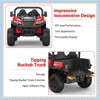 Garvee 24V Kids Ride On Dump Truck with Electric Bed, 2-Seater 4WD Ride Truck w/ Remote Control, Music, LED, Shovel, Gift for Boys & Girls - 4 of 4
