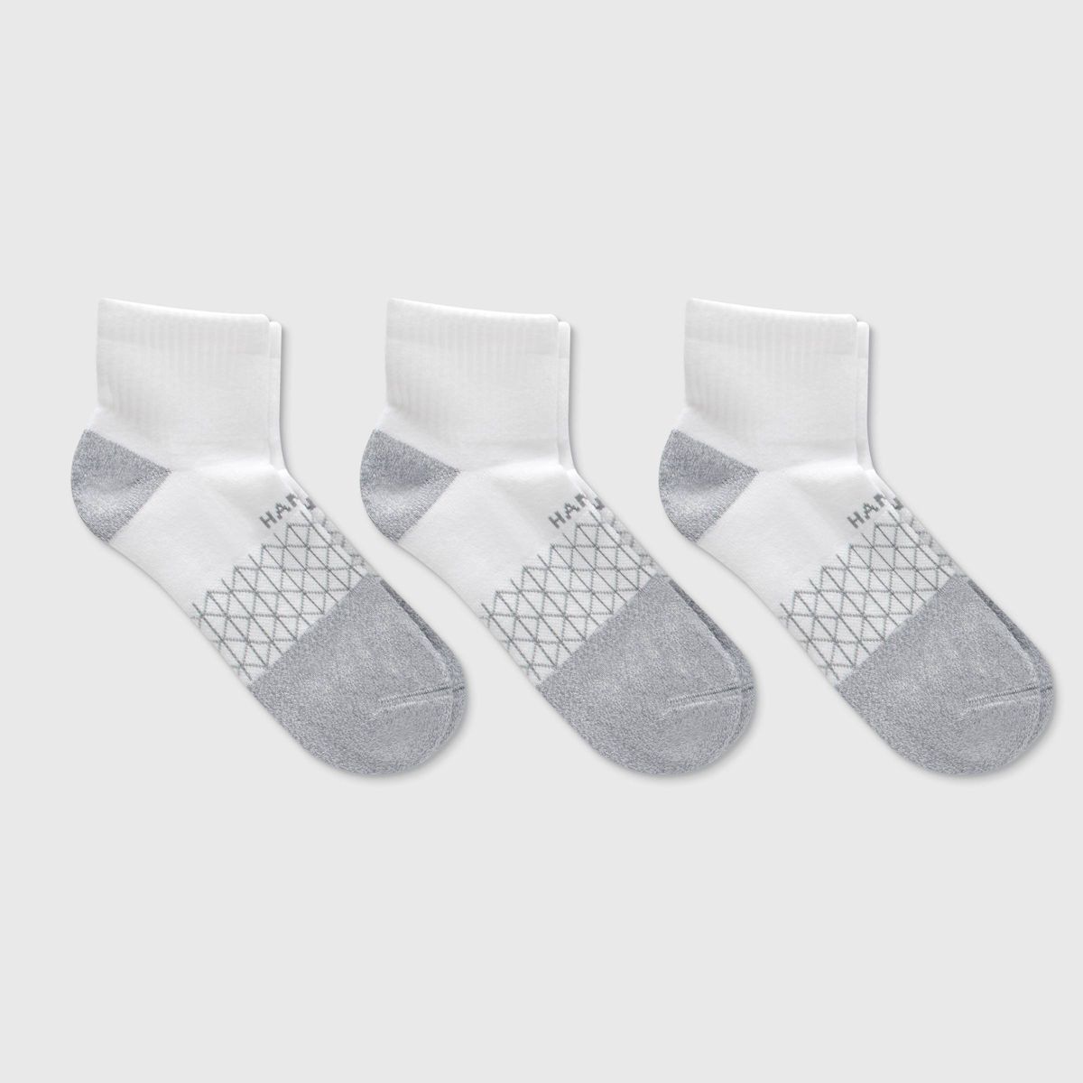 Hanes Men's 3pk Absolute Active Cushioned Ankle Socks - 6-12 - thumbnail 4