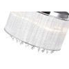 CWI Lighting Spring Morning 6 Light Drum Shade Flush Mount With Chrome Finish - 4 of 4