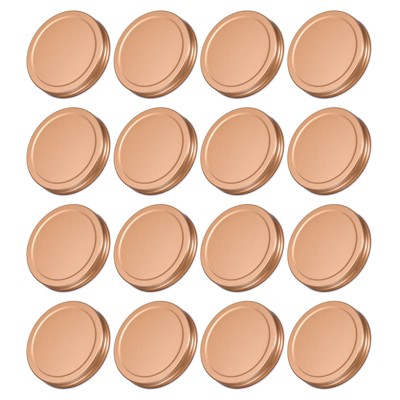 Unique Bargains Wide Mouth Leakproof Reusable Kitchen Mason Jar Lids 16 Pcs