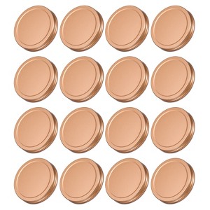 Unique Bargains Wide Mouth Leakproof Reusable Kitchen Mason Jar Lids 16 Pcs - 1 of 4