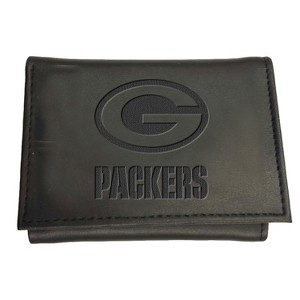 Evergreen NFL Green Bay Packers Black Leather Trifold Wallet Officially Licensed with Gift Box - 1 of 1