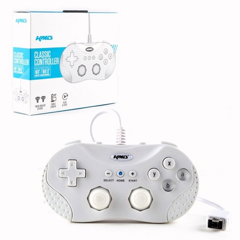 Kmd Classic Wired Controller Gamepad Compatible With Nintendo Wii Wii U White Target