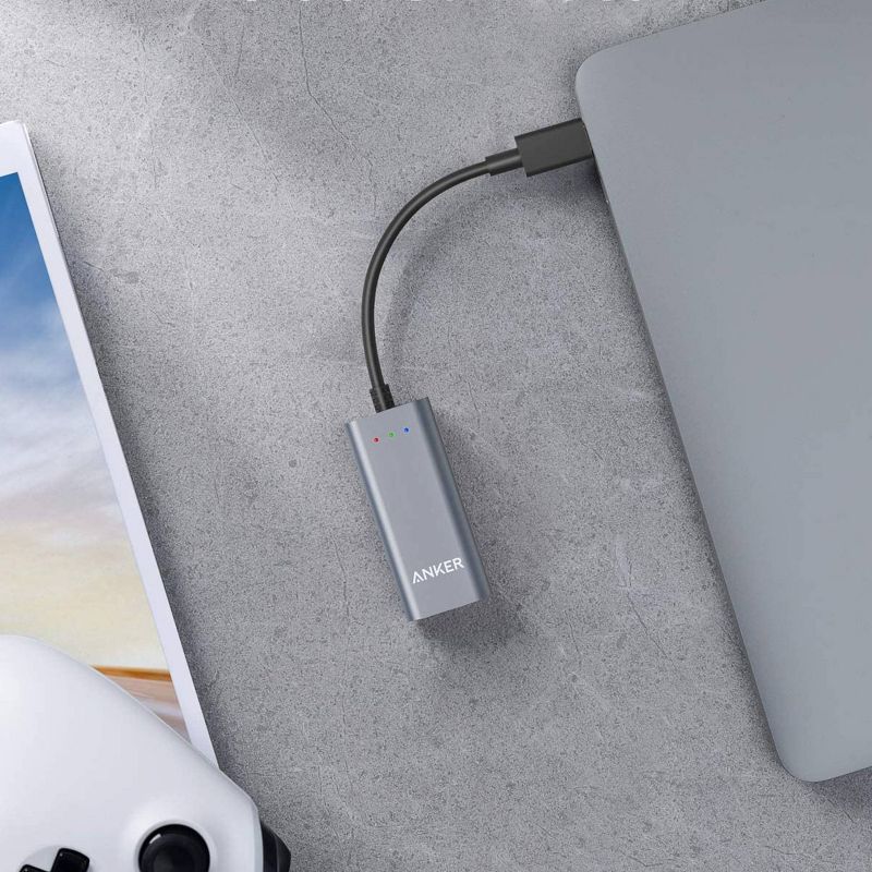Anker USB C to Ethernet Adapter, Portable 1-Gigabit Network Hub, 5 of 9