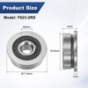 Unique Bargains Chrome Steel Rubber Shielded Flanged Ball Bearing - 3 of 4