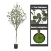 4FT Artificial Eucalyptus Tree For Home Decor  Eucalyptus Tree Artificial With Realistic Trunk And Lifelike Leaves  Fake Eucalyptus Tree In Pot For H - 4 of 4