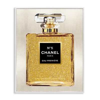 Stupell Industries Fashion Perfume Bottle Black Framed Giclee Art