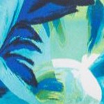 dark sapphire painterly floral