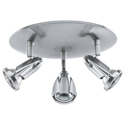 Access Lighting Cobra 3 - Light Flush Mount in  Brushed Steel