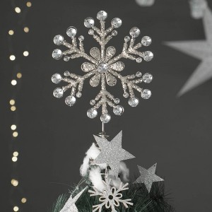 Whisen Snow Flake Christmas Tree Topper - 1 of 4