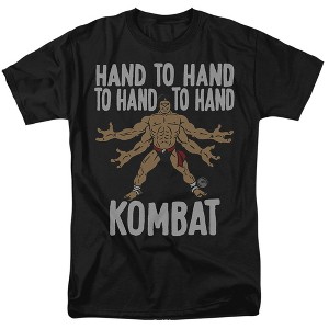 Mortal Kombat Klassic Goro Hand to Hand Kombat Adult T Shirt, Black - 1 of 4