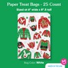 Big Dot of Happiness Ugly Sweater Paper Treat Bags, Funny Party Individual Candy Snack Favors, Greaseproof White Sandwich Cookie Bags - 25 Count - 4 of 4